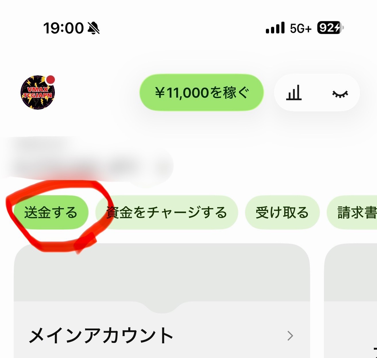 Wise payment step 1